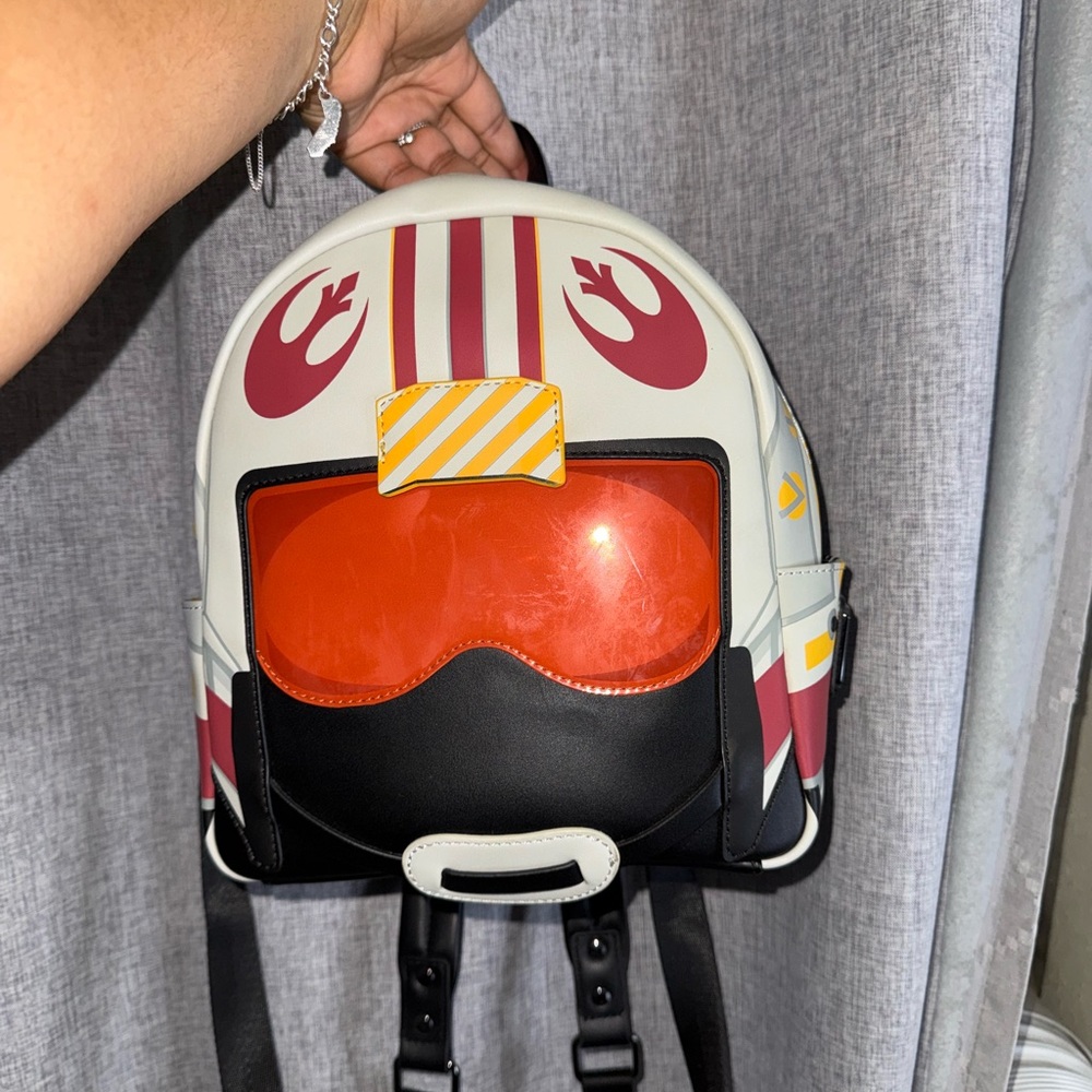 Loungefly Star Wars Rebel Pilot Backpack - Red, Black, Cream